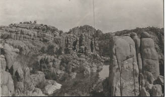 View from a Dam Looking Into a Gorge