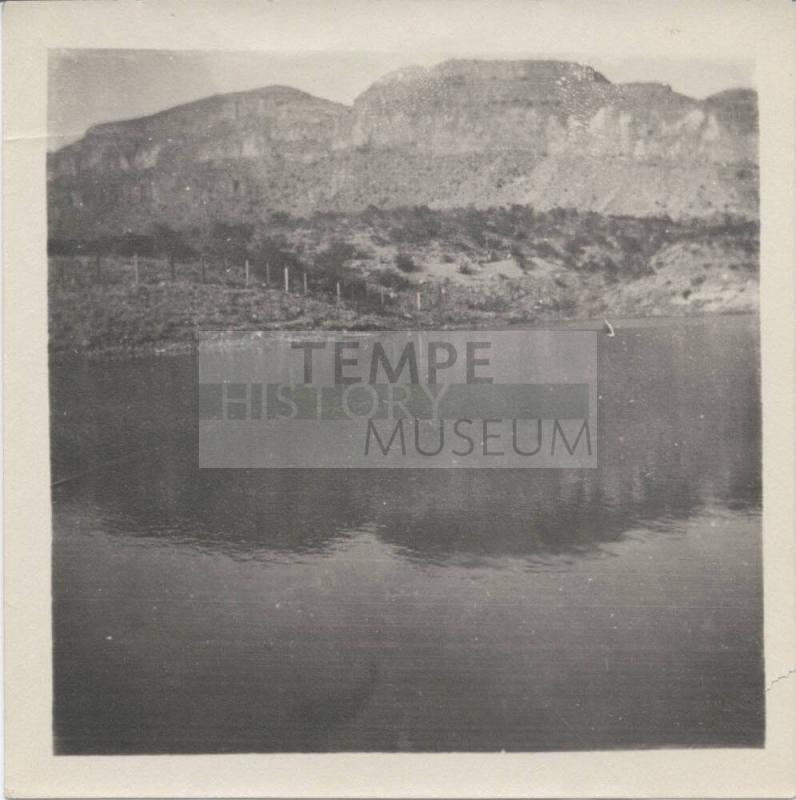 View of Water with Mountains in Back