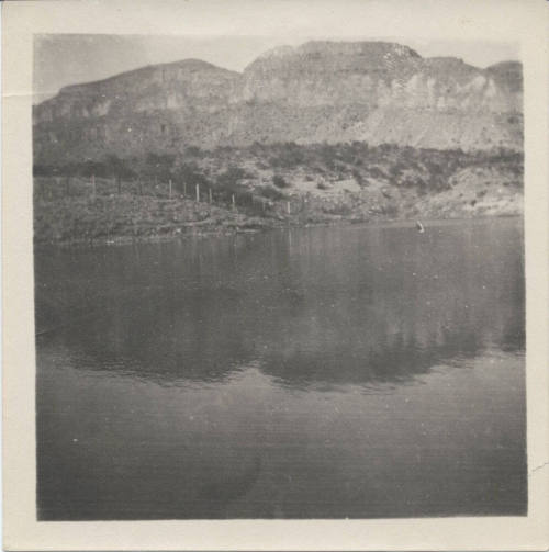 View of Water with Mountains in Back