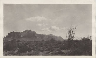 View of Arizona Desert Landscape - Superstition Mountain