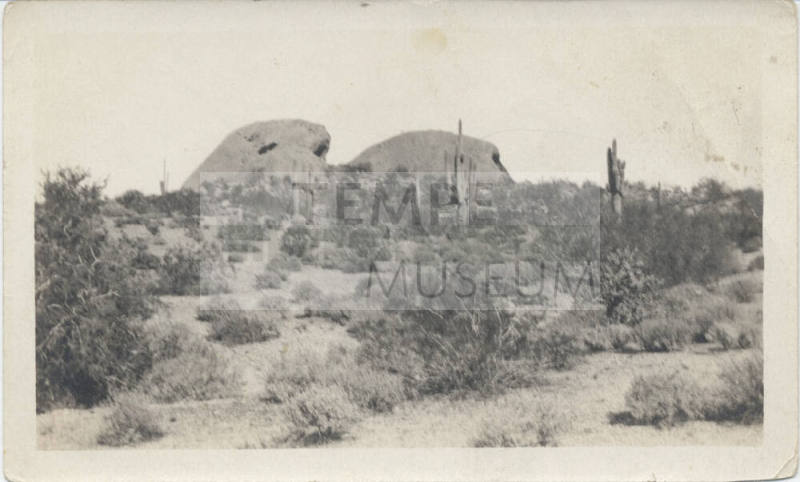View of Papago Buttes in Phoenix,Arizona