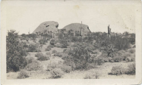 View of Papago Buttes in Phoenix,Arizona