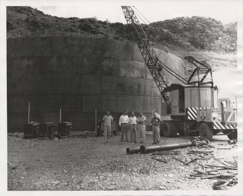 6 Men Outside Water Tank, Tempe Butte