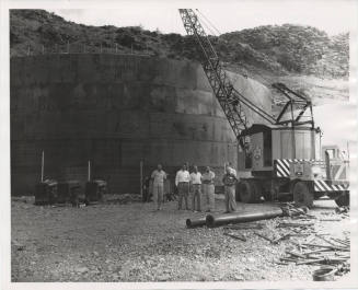 6 Men Outside Water Tank, Tempe Butte