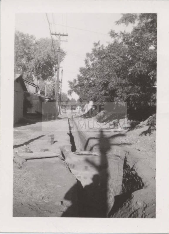 Public Works Trench on Maple Street