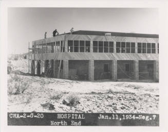 Cwa-Project-Men on Arizona State Tuberculosis Sanitarium (aka Arizona State Welfare Sanitarium) Roof.