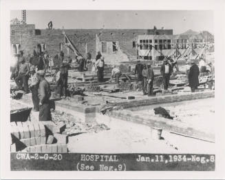 Cwa-Project-Men Working on Arizona State Tuberculosis Sanitarium (aka Arizona State Welfare Sanitarium).