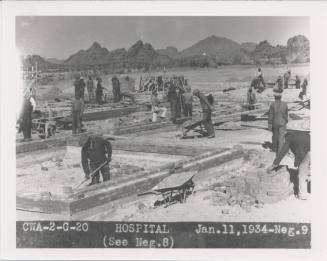 Cwa-Project-Men Working on Arizona State Tuberculosis Sanitarium (aka Arizona State Welfare Sanitarium).