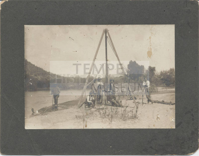 Well Drilling Rig and Crew