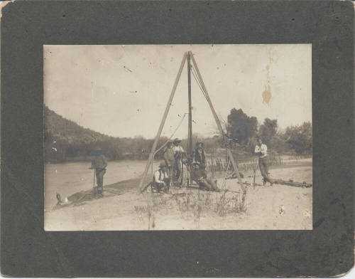 Well Drilling Rig and Crew