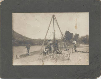Well Drilling Rig and Crew
