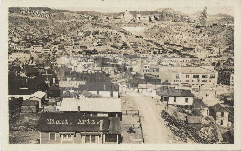 Copper Smelter and Town of Miami,Arizona