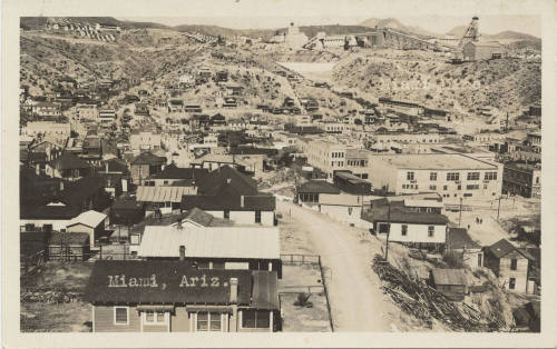 Copper Smelter and Town of Miami,Arizona