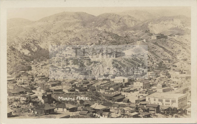 Postcard View of Town of Miami, Arizona