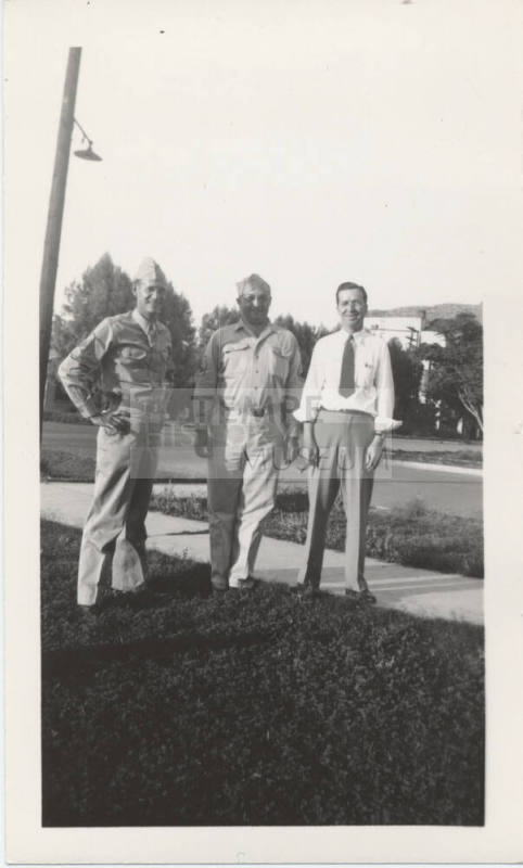 Sgt. Verner, Sgt. Hill and Fulton Allen