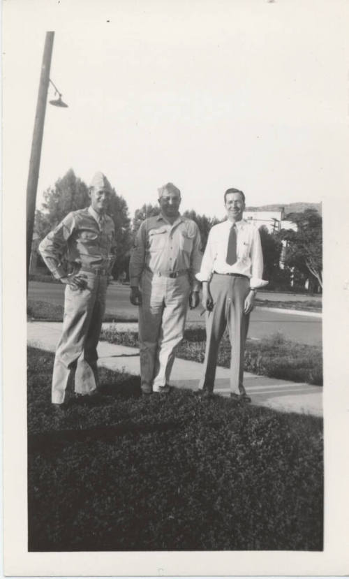Sgt. Verner, Sgt. Hill and Fulton Allen