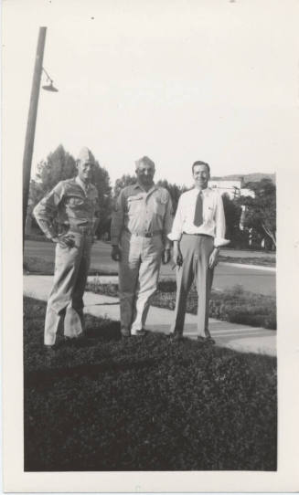 Sgt. Verner, Sgt. Hill and Fulton Allen