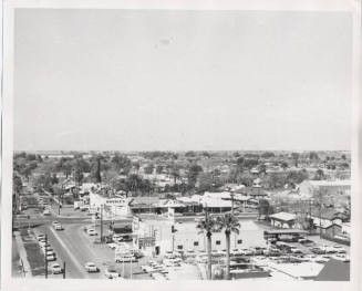 Photograph, intersection of Mill Ave and University Drive, early 1960s