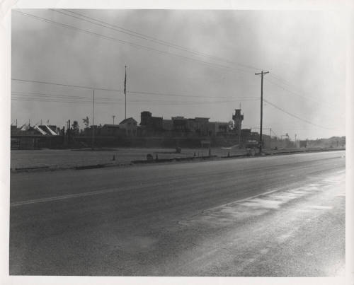 Photograph, street outside Legend City
