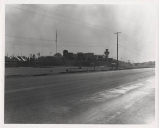 Photograph, street outside Legend City