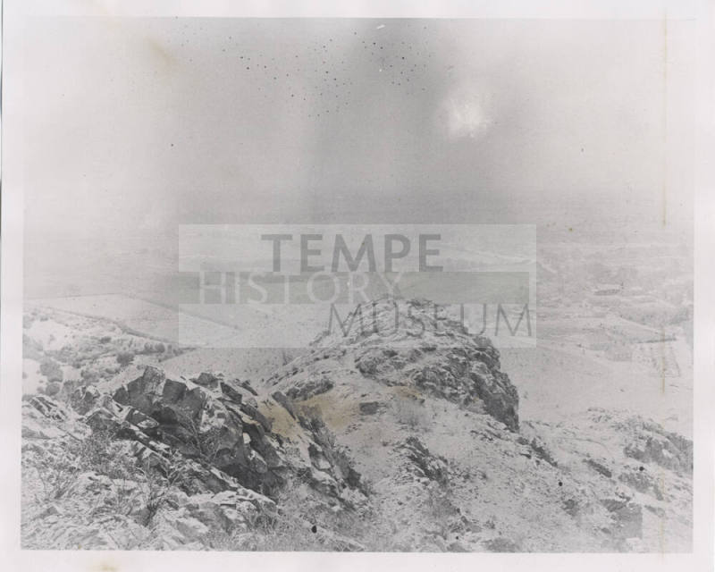 Photograph, looking east from Tempe Butte