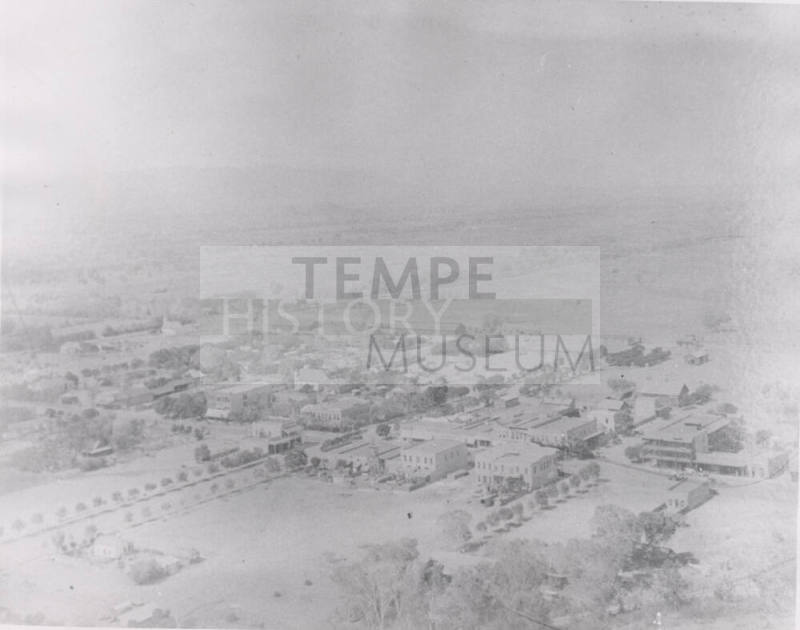 Photograph, downtown Tempe from Tempe Butte
