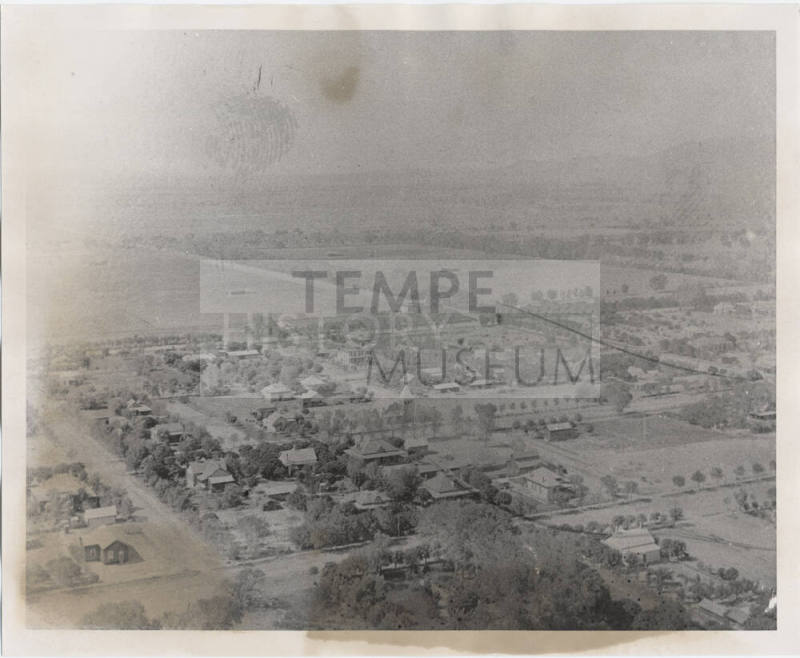 Photograph, Tempe looking southwest from the butte