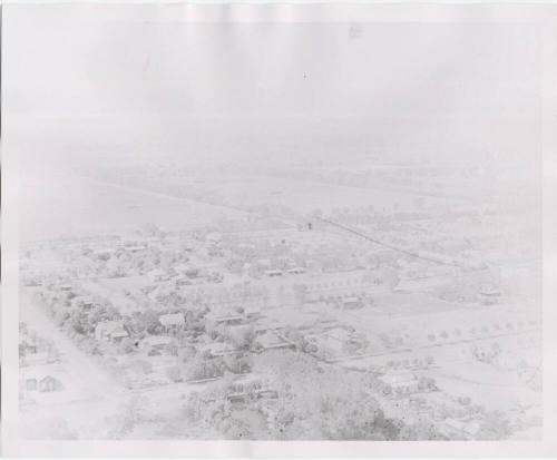 Photograph, view of Tempe looking southwest from butte