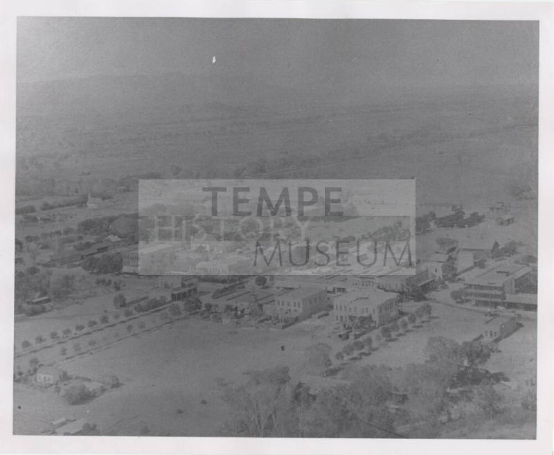 Photograph, downtown Tempe from Tempe Butte