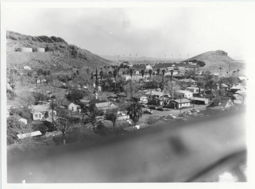 Photograph, residential neighborhood and Sun Devil Stadium