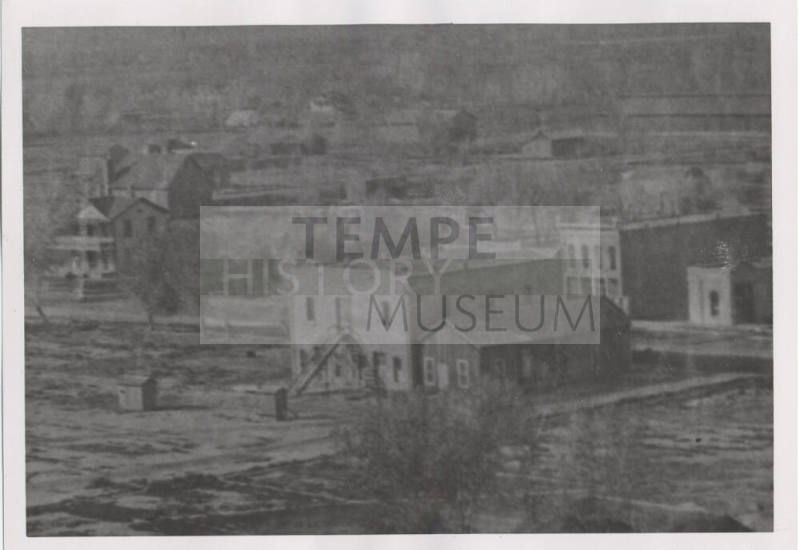 Photograph, buildings on Mill Avenue, Tempe