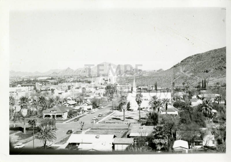 Photograph, intersection of 7th street and Myrtle, downtown Tempe