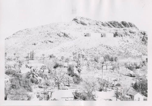 Photograph, Tempe Butte with 2 water tanks