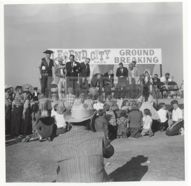 Photograph, groundbreaking ceremony, Legend City