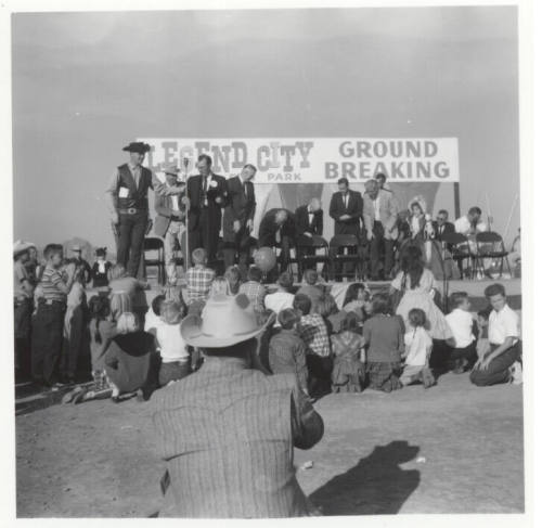 Photograph, groundbreaking ceremony, Legend City