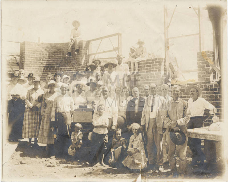 Congregation at 1st Christian Church in Construction