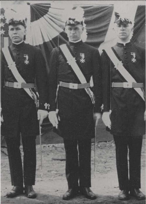 Faternal Organization Members in Regalia