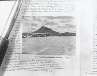 Mill Avenue bridge over the flooded Salt River