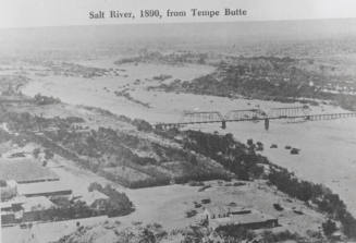 Contact sheet and negative--"Salt River, 1890, from Tempe Butte"