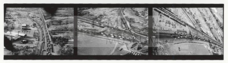 U.S. 60 - Campo Alegre from helicopter--3 angled aerial views of highway network