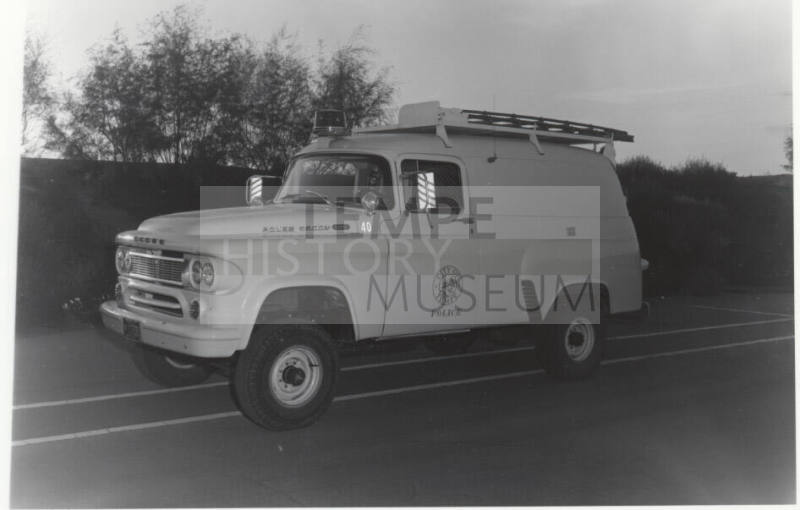 Tempe police vehicle