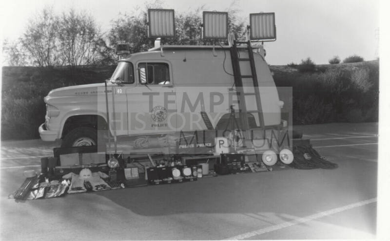 Tempe police vehicle and gear