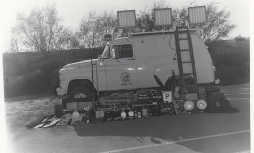 Tempe police vehicle with gear