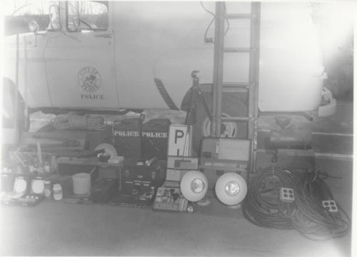 Tempe police vehicle and gear