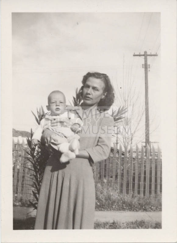Photograph of Julia Enders Holding Paul