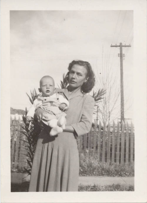 Photograph of Julia Enders Holding Paul