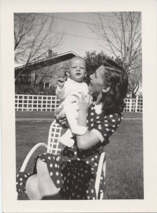 Photograph of Julia Enders Holding Paul