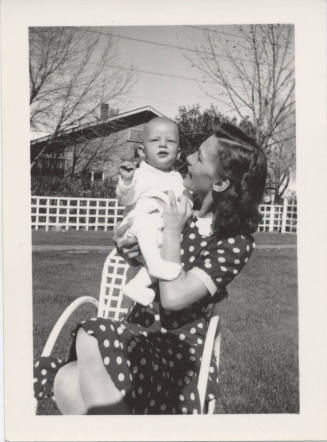 Photograph of Julia Enders Holding Paul