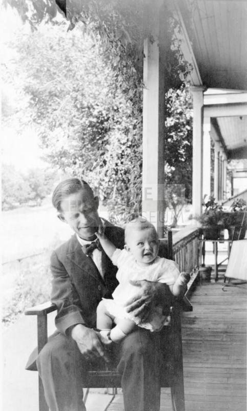 Roy Hackett with Baby Morris Asbey