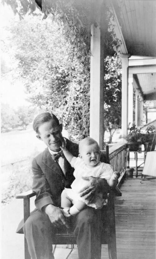 Roy Hackett with Baby Morris Asbey